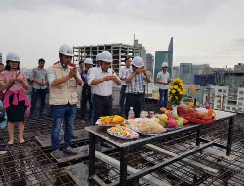 Topping out work of SaiGon Imperial Hotel